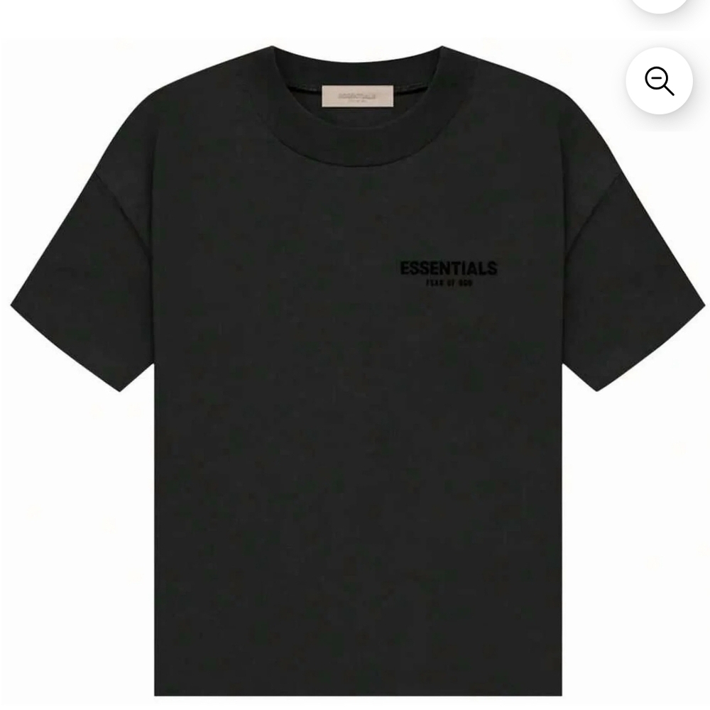New Essentials Black Crew Neck Tee